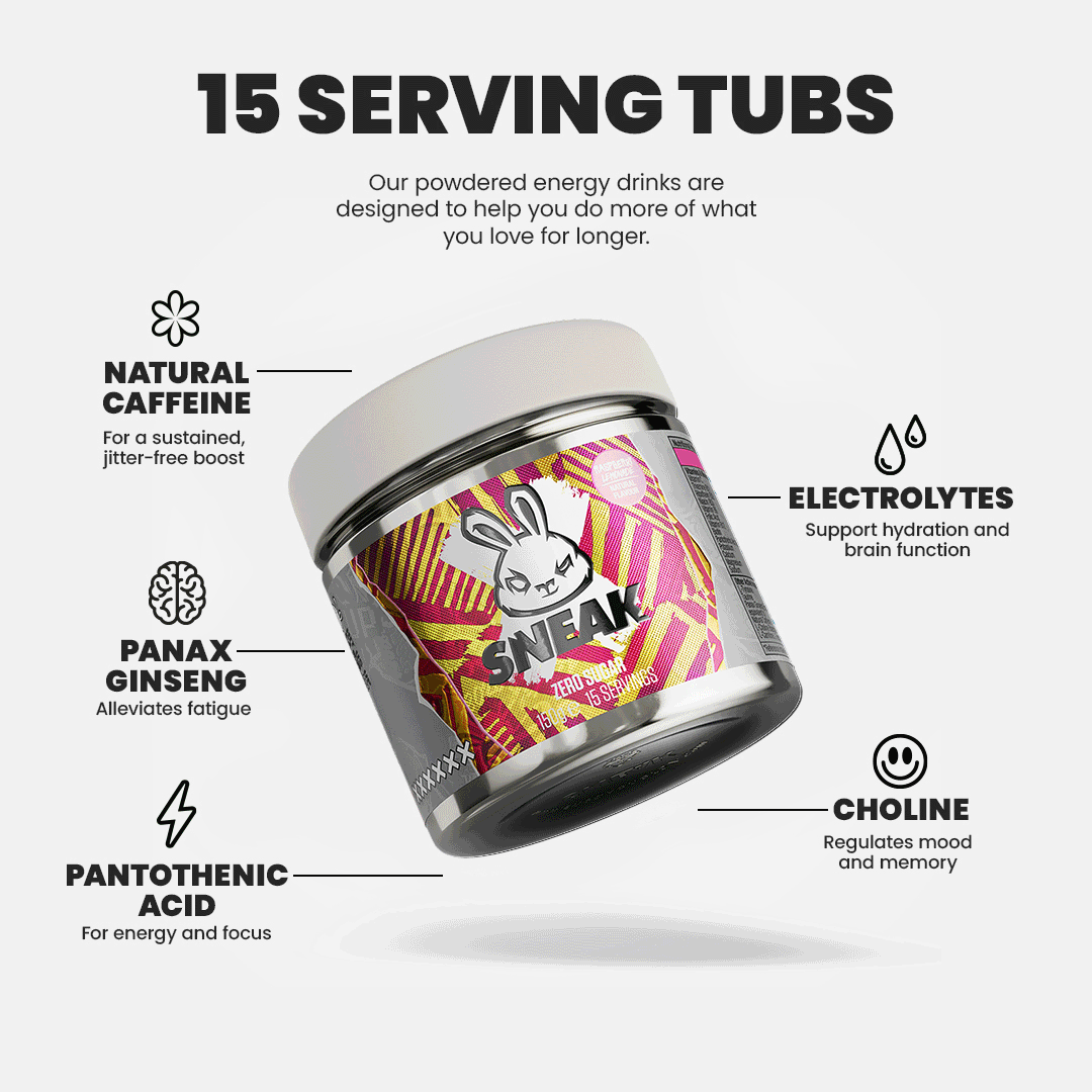 Sneak Energy 15 Serving Tubs